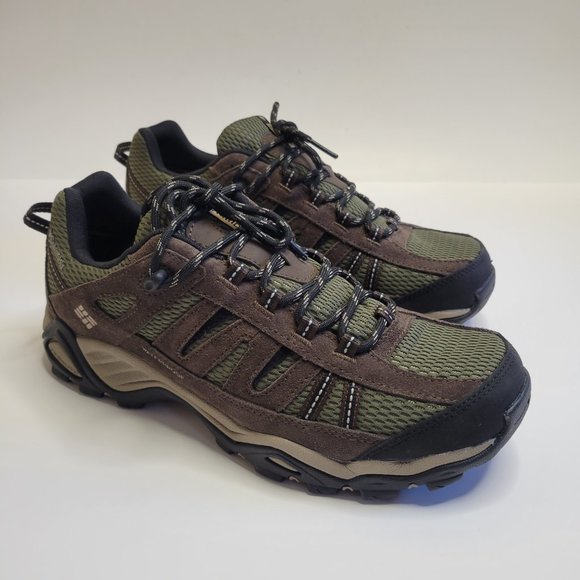 Columbia Charter Oak Brown and Green Waterproof Hiking Shoe Men\'s Sizes main image 5